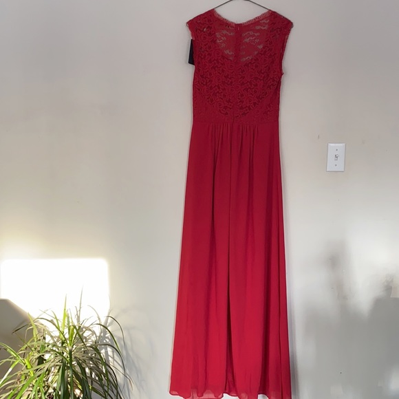 Miusol Floor Length Red Dress - Picture 6 of 7